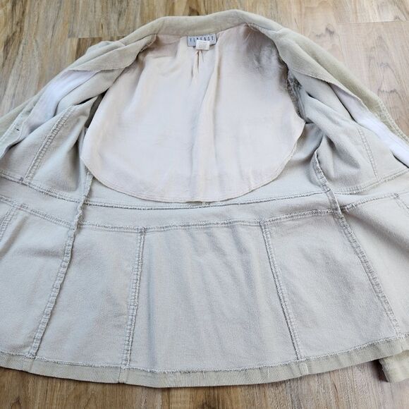 💜Finesse Cream Corduroy Fitted Jacket Large - Picture 3 of 9